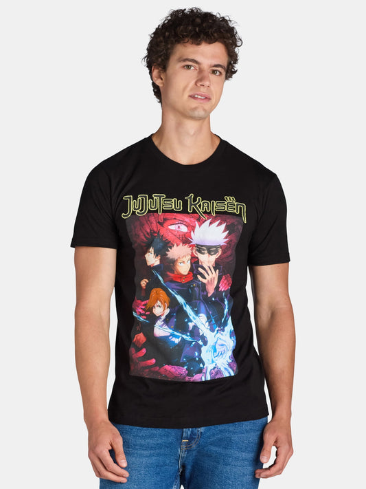 Jujutsu Kaisen Men's & Big Men's Graphic Print Tee Shirt, Sizes S 3XL