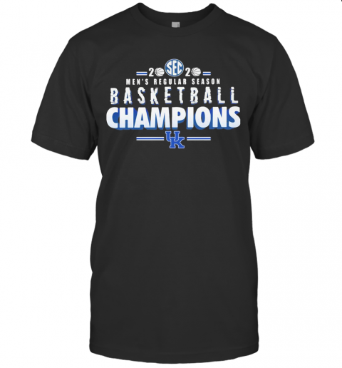 Kentucky Wildcats 2020 Sec Men'S Regular Season Basketball Champions T Shirt