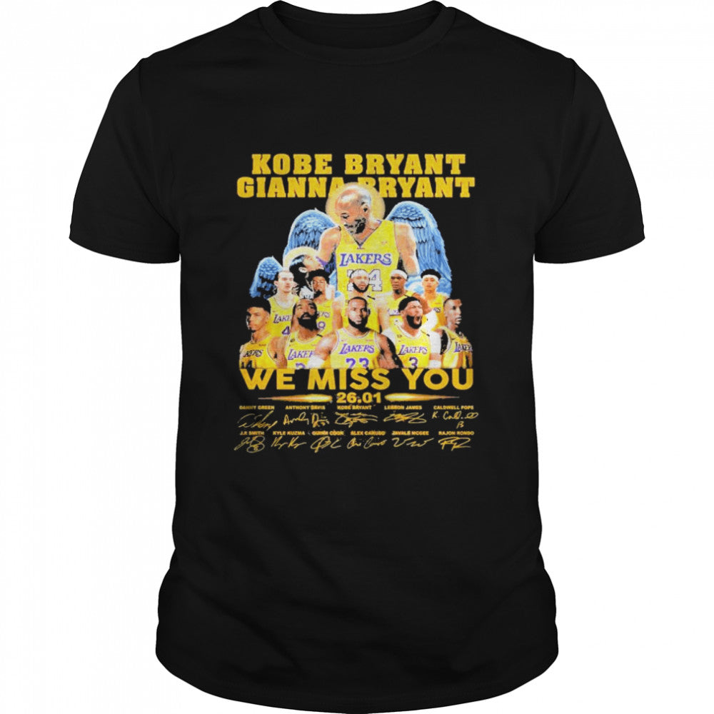Kobe bryant gianna bryant we miss you shirt