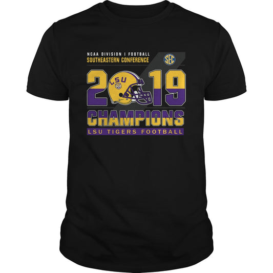 LSu Tigers Football Ncaa division football southeastern conference 2019 champions shirt