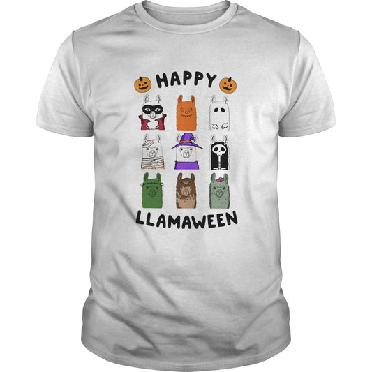 Llama Happy Llamaween Halloween shirt