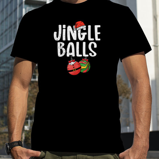 Mens Jingle Balls Tinsel Tits Funny Matching Couple Chestnuts T Shirt B0BM9TM9BM