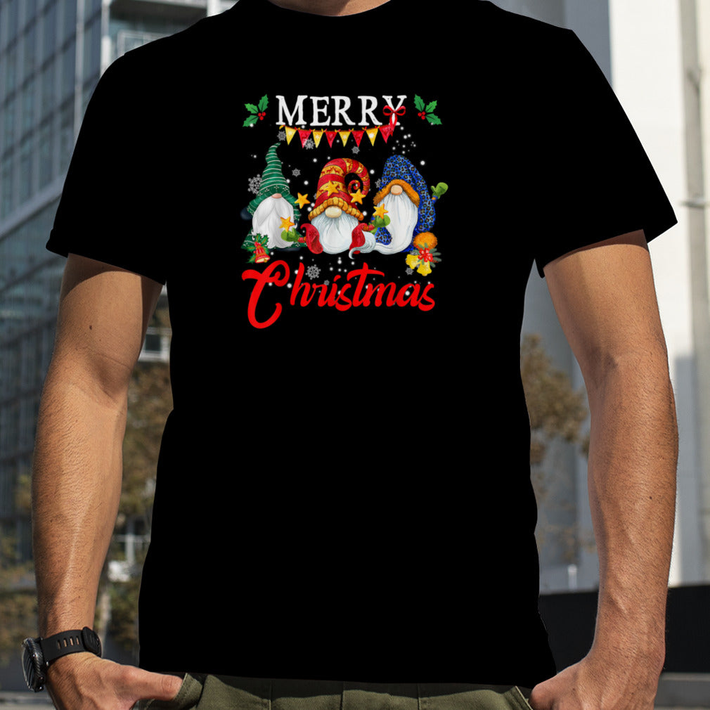 Merry Christmas Gnomies Christmas Gnome Xmas Women T Shirt B0BM9P2GZC