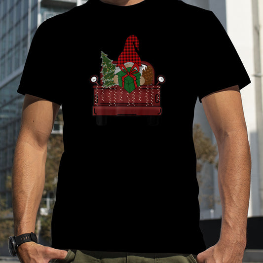 Merry Christmas Truck Red With Tree Funny Xmas Pajama 2022 T Shirt B0BM9X45SH
