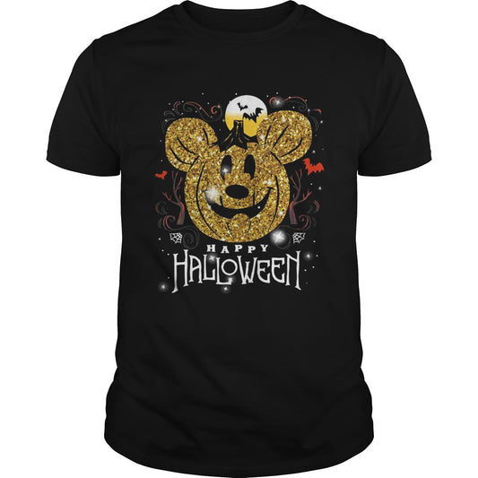 Mickey head happy halloween shirt