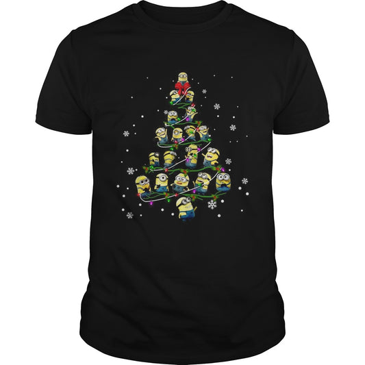 Minion Christmas tree shirt