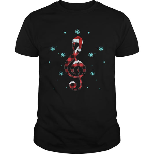 Musical Note Santa Hat shirt