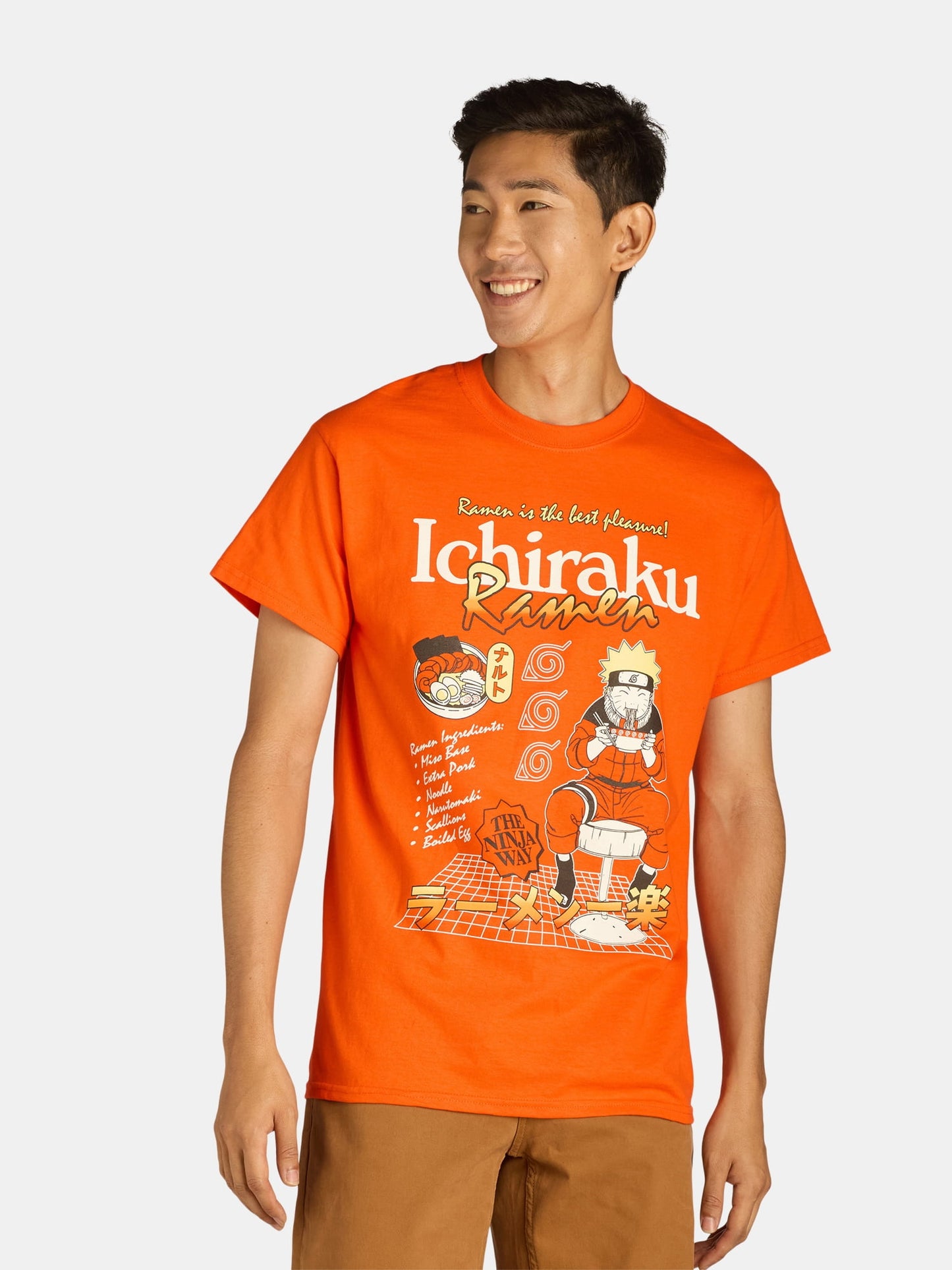 Naruto Ramen Men's & Big Men's Graphic Tee Shirt, Sizes S 3XL