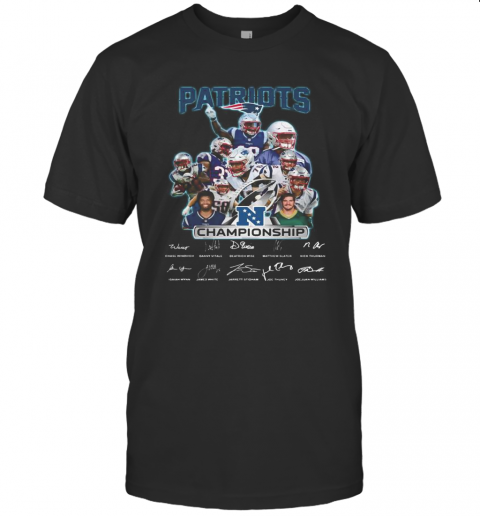 New England Patriots Champions Signatures T Shirt