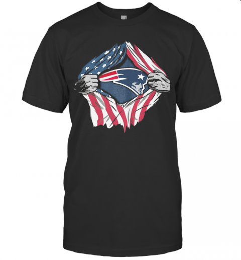New England Patriots Football American Flag Independence Day Shir T Shirt