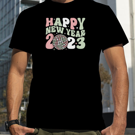 New Years Eve Party Supplies Groovy Happy New Year 2023 T Shirt B0BNPF7RRV
