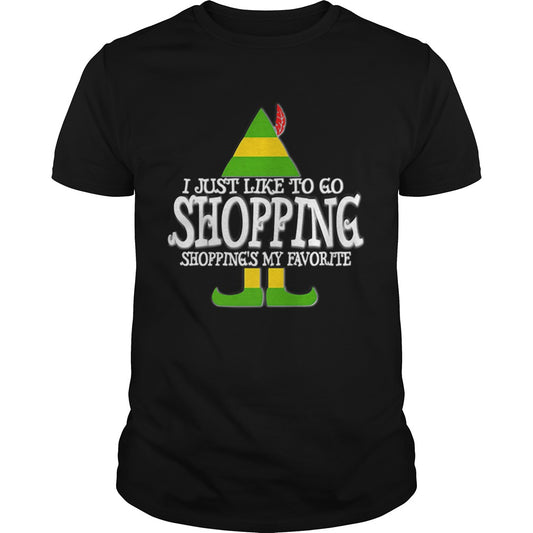 Nice I Just Like To Go Shopping My Favorite Christmas shirt