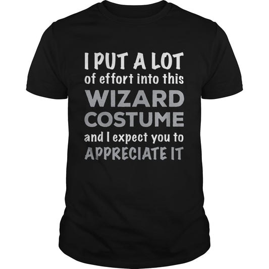 Official Easy Lazy Wizard Halloween Costume shirt