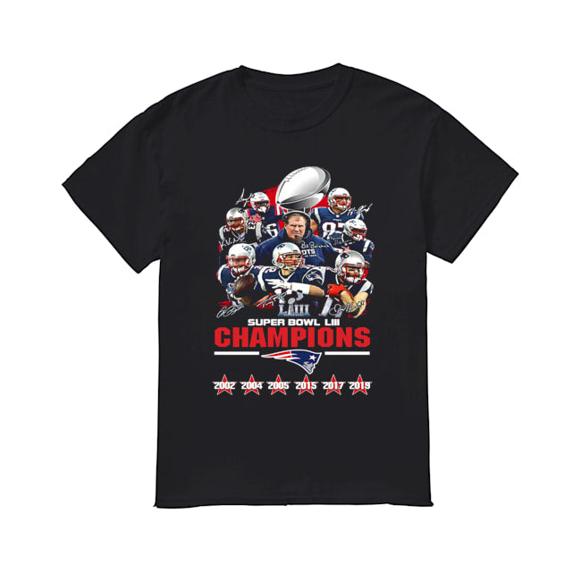 Patriot New England Super Bowl LIII Champions Signatures Shirt