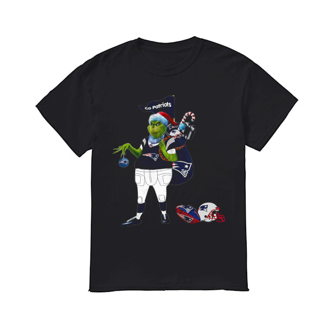 Santa Grinch New England Patriot Go Patriots Shirt
