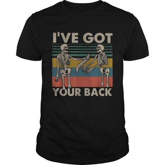 Skeleton Ive got your back vintage shirt
