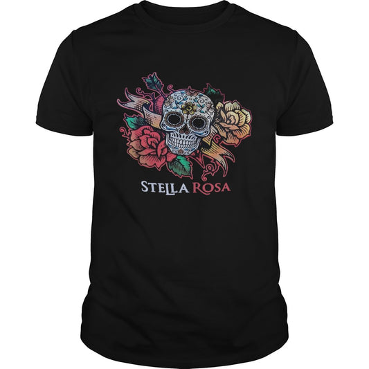 Skull rose stella rosa shirt