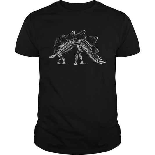 Stegosaurus Dinosaur Skeleton Fossil Dino Bones Tee shirt