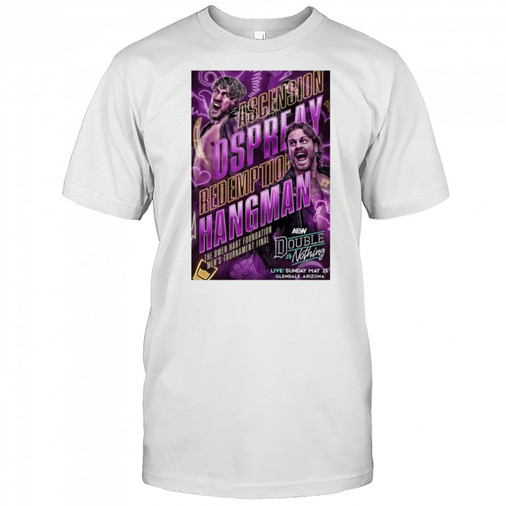 AEW Double or Nothing Matchup Monday Will Ospreay vs Hangman Adam Page May 25 2025 t shirt