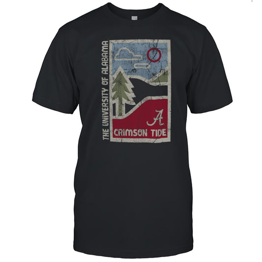 Alabama Crimson Tide Comfort Minimal Vista Distressed T Shirt