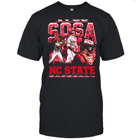 Alex Sosa NC State Wolfpack Baseball NCAA Division I 90s Graphic t shirt