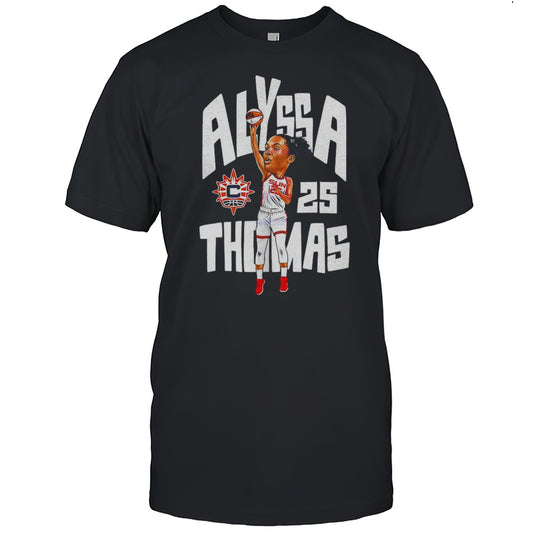 Alyssa Thomas 25 Phoenix Mercury Womens Basketball WNBA Cartoon Shirt