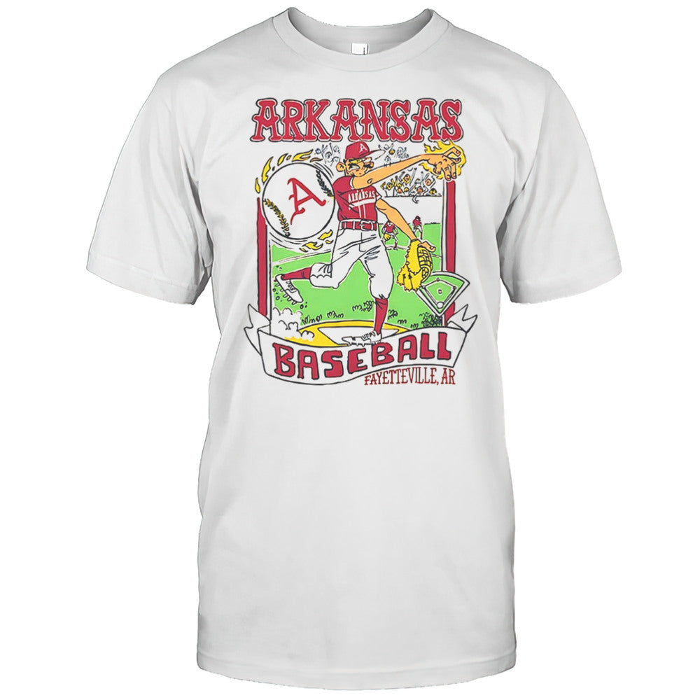 Arkansas Wonky Baseball Cards Shirt