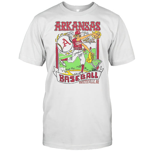 Arkansas Wonky Baseball Cards Shirt