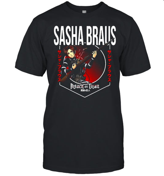 Attack On Titan Season 4 Sasha Braus Circle T shirt