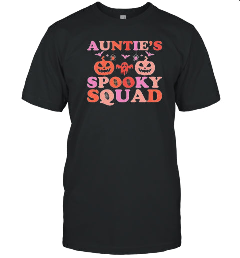 Auntie&#39;s Spooky Squad Halloween T Shirt