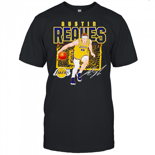 Austin Reaves Los Angeles Lakers Shattered shirt
