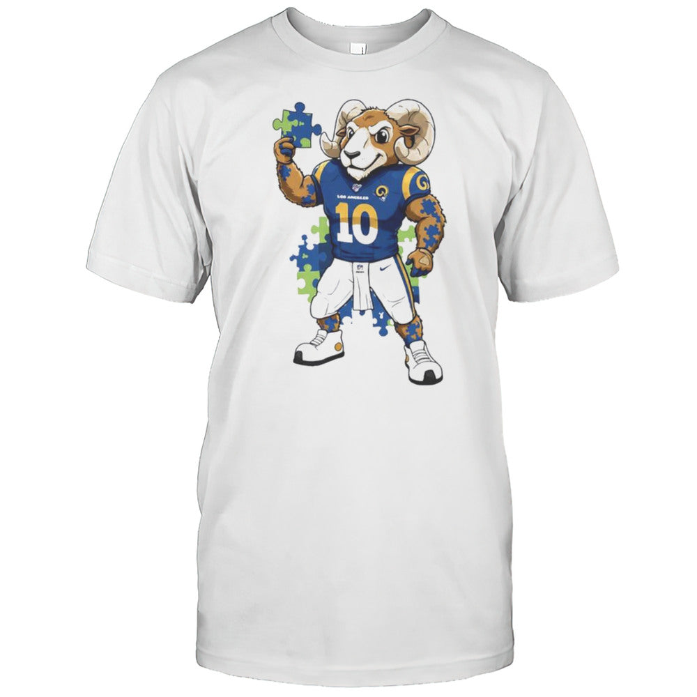 Autism Awareness Los Angeles Rams Mascot 2025 Shirt