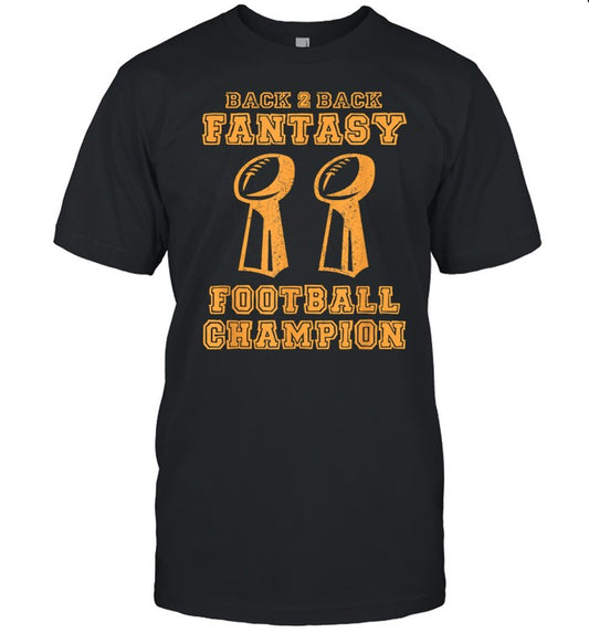 Back to Back Champion Fantasy Football Draft Party Kit shirt