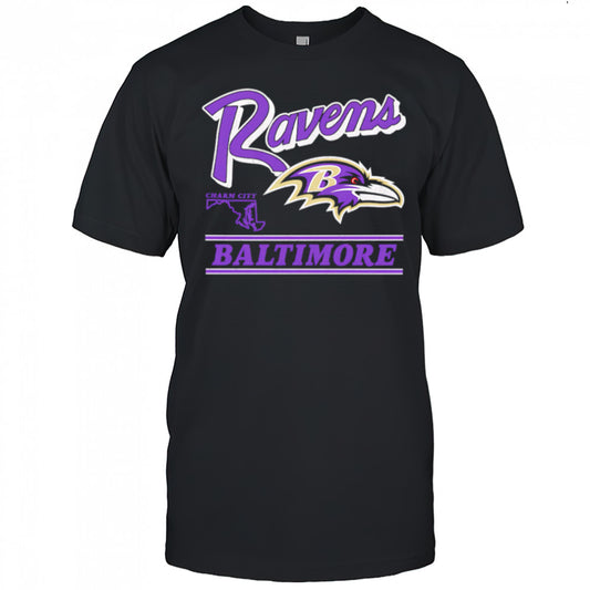Baltimore Ravens Fly Charm City Retro shirt