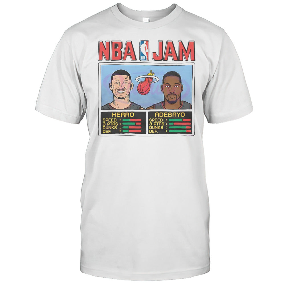 Bam Adebayo And Tyler Herro NBA Jam Miami Heat Shirt