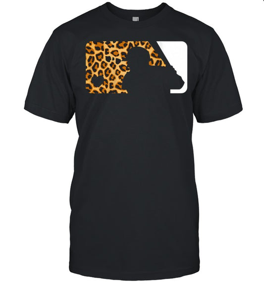 Baseball Game Day Leopard Mothers Day shirt