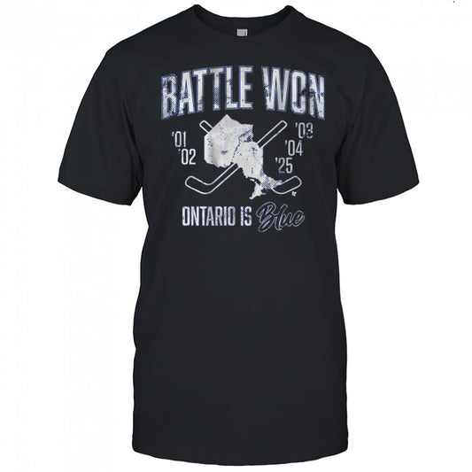 Battle Won Ontario Is Blue ’01 – ’25 t shirt