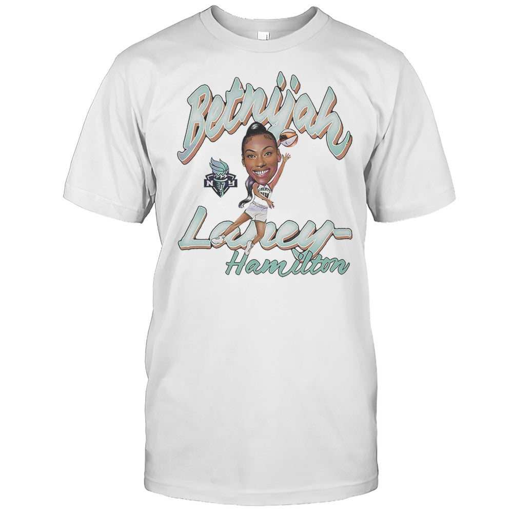 Betnijah Laney Hamilton New York Liberty Womens Basketball WNBA Cartoon Shirt