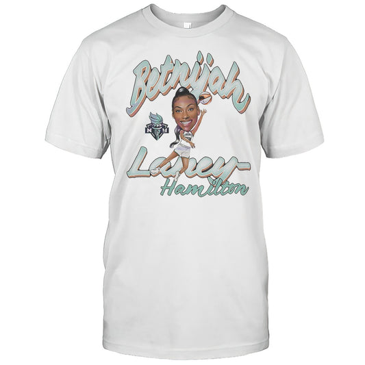 Betnijah Laney Hamilton New York Liberty Womens Basketball WNBA Cartoon Shirt