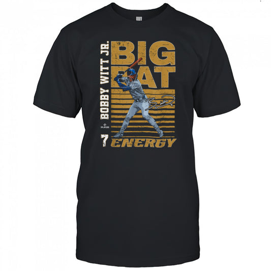 Big Bat Energy Bobby Witt Jr. Kansas City Baseball MLBPA T Shirt