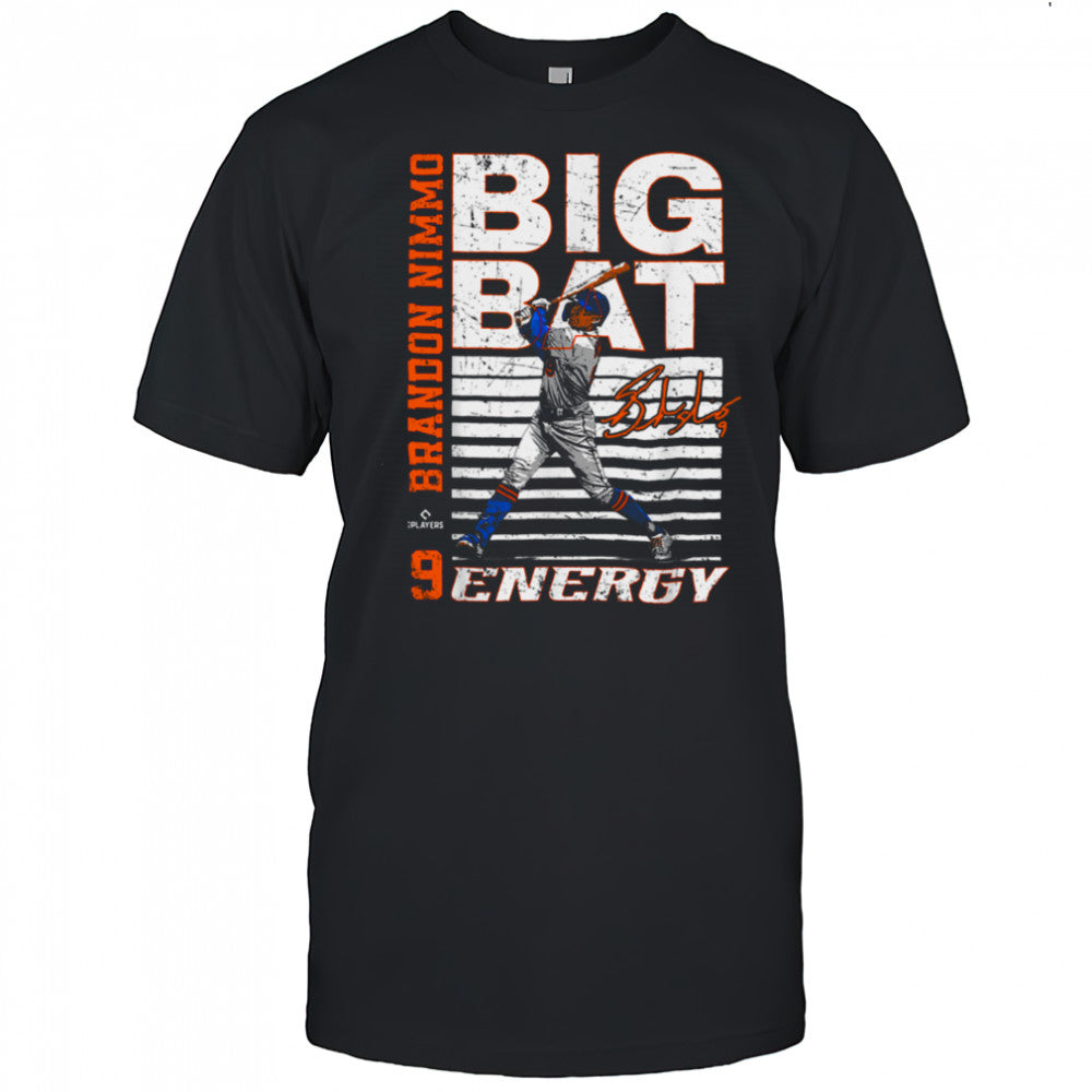 Big Bat Energy Brandon Nimmo New York Baseball MLBPA T Shirt