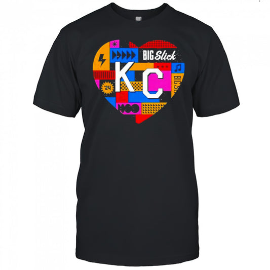 Big Slick Kansas City Chiefs heart shirt