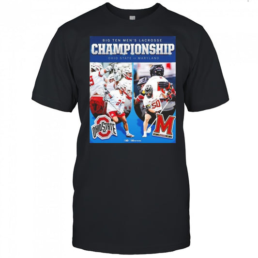 Big Ten Men’s Lacrosse Conference Tournament Championship Ohio State Buckeyes Vs Maryland Terrapins Shirt