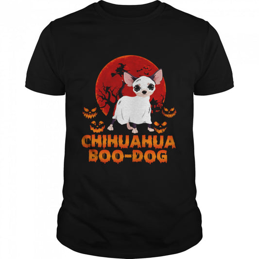 Chihuahua boo dog halloween shirt