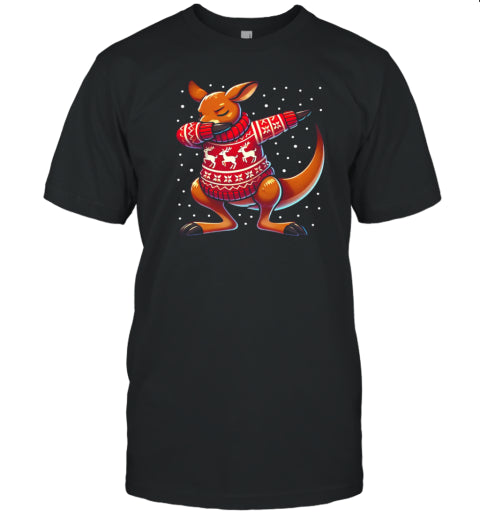 Christmas Kangaroo Lover Funny Kangaroo Ugly Christmas T Shirt