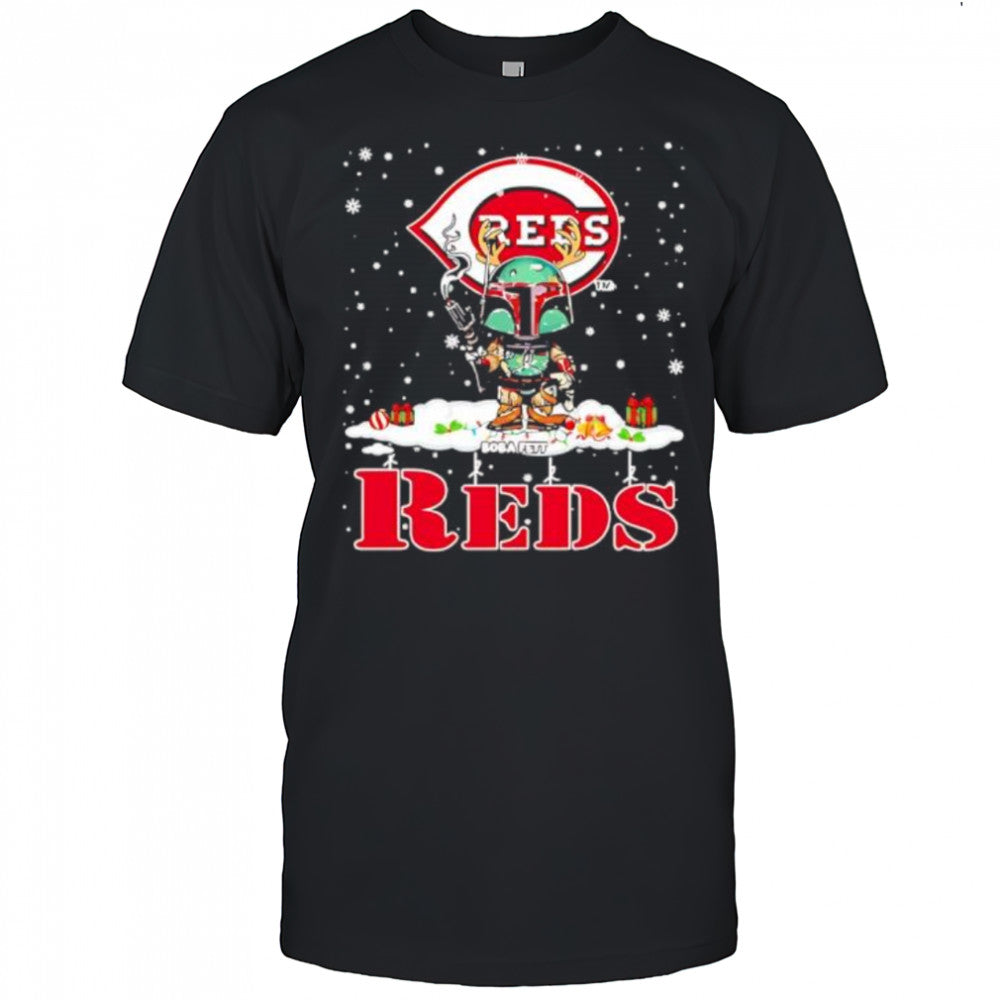 Cincinnati Reds Boba Fett Star Wars Christmas shirt