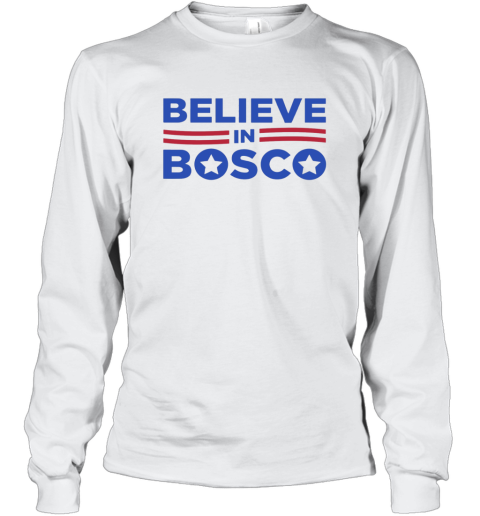 Believe In Bosco Football Long Sleeve T Shirt
