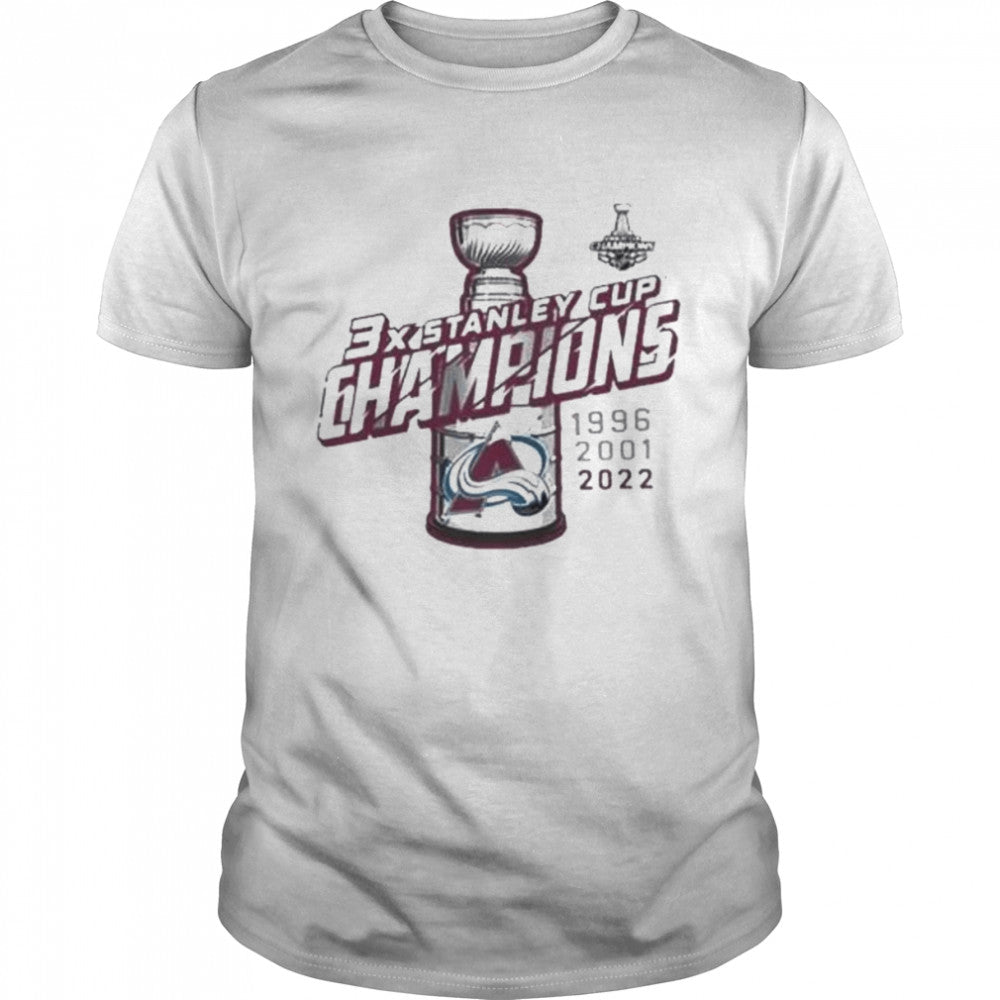 Colorado avalanche 3x nhl stanley cup champions shirt