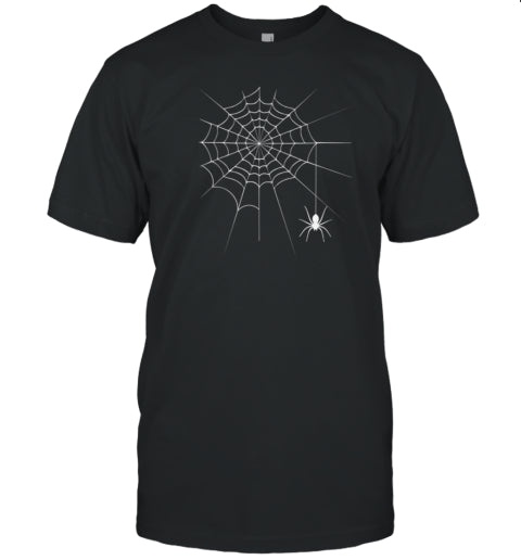 Creepy Crawling Spider And Web Halloween T Shirt