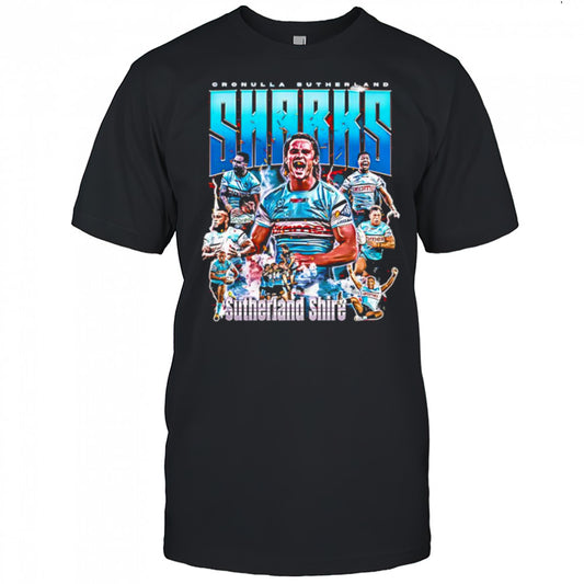 Cronulla Sutherland Sharks graphic shirt